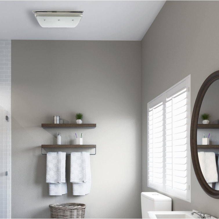 Hunter Home Comfort Ellipse 100 CFM Bathroom Fan with Light and Night